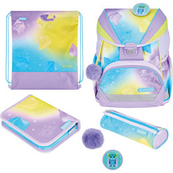 Herlitz UltraLight XL Plus Little Monster Σχολική Τσάντα Πλάτης Δημοτικού Πολύχρωμη