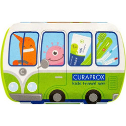 Curaprox Kids Travel Kit Οδοντόβουρτσα + Οδοντόκρεμα 10ml + Μεσοδόντια Βουρτσάκια 2τμχ Πράσινο