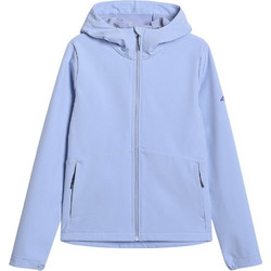 4F Γυναικείο Μπουφάν Softshell Μακρύ Αδιάβροχο Λιλά 4FWAW25TSOFF359-33S