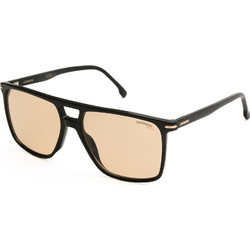 Carrera CA366S 807Q6 Γυναικεία Γυαλιά Ηλίου Oversized Κοκάλινα Μαύρα με Καφέ Φακό