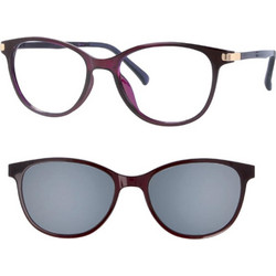 Centrostyle F0058 AUB Γυναικείος Σκελετός Γυαλιών Οράσεως με Clip-On Κοκάλινος Μαύρος