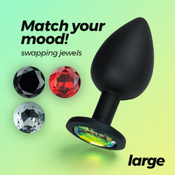 Crushious Camileo Large Πρωκτική Σφήνα Diamond Plug Μαύρη