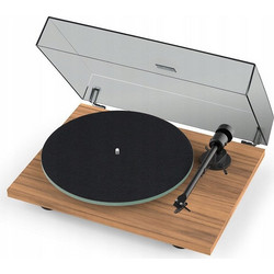 Pro-Ject T1 EVO Πικάπ με Προενίσχυση Walnut + Ortofon OM 10