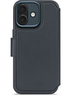 Decoded Leather Detachable Wallet Navy Shadow (iPhone 17)