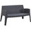HomeMarkt Sleek Διθέσιος Καναπές Εξωτερικού Χώρου Πολυπροπυλενίου Γκρι 118x48.5x73cm HM6366.10