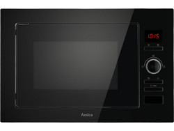 Amica AMMB25E3GB Εντοιχιζόμενος Φούρνος Μικροκυμάτων με Grill 25lt Μαύρος