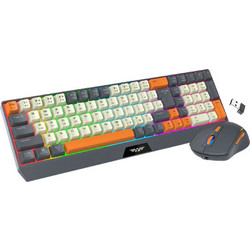 Armaggeddon MM-852R Ασύρματο Σετ Gaming Πληκτρολόγιο RGB Beige Grey