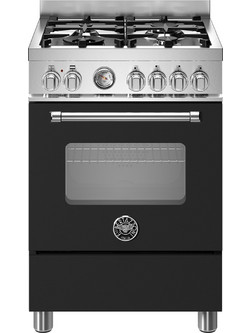 Bertazzoni MAS64L1ENEC Κουζίνα Ηλεκτρική 58lt με Εστίες Αερίου 59.5cm
