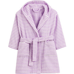 La Redoute Malo Παιδικό Μπουρνούζι με Κουκούλα 360gr/m² Λευκό Λιλά 350355604 / GOL492