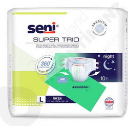 Seni Super Trio Large Πάνες Ακράτειας 8 Σταγόνες 10τμχ