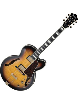 Ibanez AF-95FM Ηλεκτρική Κιθάρα Hollow με Μαγνήτες HH & Ταστιέρα Ebony Antique Yellow Sunburst