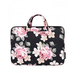 Canvaslife Briefcase Τσάντα Laptop Ώμου 14" Black Rose