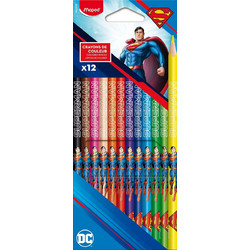 Maped DC Superman Ξυλομπογιές Σετ 12τμχ