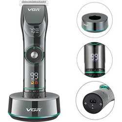 VGR LED V-256 Επαναφορτιζόμενη Κουρευτική Μηχανή