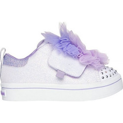 Skechers Παιδικά Sneakers Λευκά Μωβ Λιλά 314389N-WLV