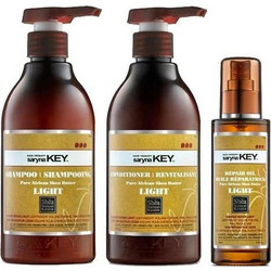 Saryna Key Damage Repair Light Σετ Περιποίησης Μαλλιών Conditioner 300ml + Λάδι 105ml + Σαμπουάν 300ml
