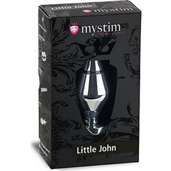 Mystim Little John Small Πρωκτική Σφήνα 9cm Ασημί
