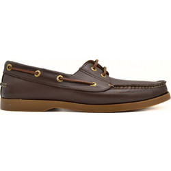 Hawkins Ανδρικά Μοκασίνια Boat Shoes Δερμάτινα Σοκολατί DR310