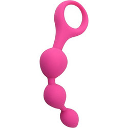 Loving Joy Triple Ripple Πρωκτικές Μπίλιες 14cm Ροζ