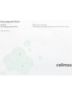 Celimax The Real Cica Sheet Μάσκα Προσώπου για Ενυδάτωση & Καταπράυνση με Υαλουρονικό 25ml