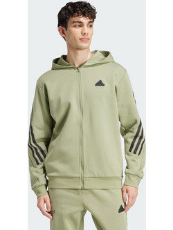 Adidas Ανδρική Ζακέτα Φούτερ με Κουκούλα και Φερμουάρ Χακί IY7688