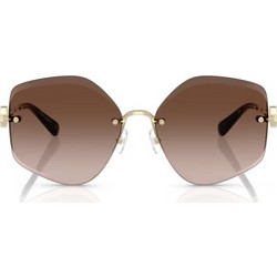 Tory Burch TY6111 334913 Γυναικεία Γυαλιά Ηλίου Πολυγωνικά Μεταλλικά με Καφέ Φακό