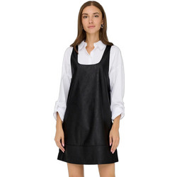 Only Josie Mini Καθημερινό Φόρεμα Δερμάτινο Μαύρο 15350406
