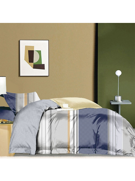 Rythmos Σετ Πάπλωμα Υπέρδιπλο 235x250 Spirit Cattle Blue Grey