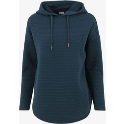 Urban Classics Γυναικείο Φούτερ με Κουκούλα Πετρόλ TB1323-00730