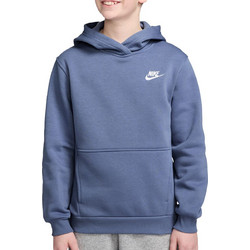 Nike Παιδικό Φούτερ με Κουκούλα Γκρι Μωβ FD3000-499