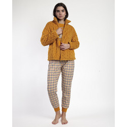 Admas Γυναικεία Ρόμπα Χειμωνιάτικη Fleece Πορτοκαλί 67282