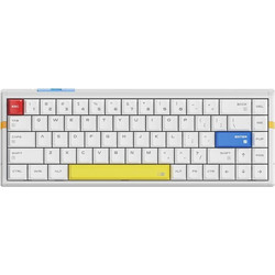 ATK RS6 Ultra Shadow Warrior Μηχανικό Gaming Πληκτρολόγιο 65% με TTC RGB Magneto Διακόπτες White
