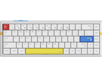 ATK RS6 Ultra Shadow Warrior Μηχανικό Gaming Πληκτρολόγιο 65% με TTC RGB Magneto Διακόπτες White