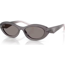 Prada PR26ZS 20F80Q Γυναικεία Γυαλιά Ηλίου Οβάλ Κοκάλινα Γκρι με Μαύρο Φακό