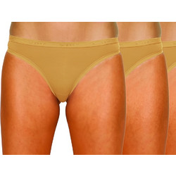 Apple Boxer Βαμβακερά Γυναικεία Brazil Μπεζ 3Pack 0220239