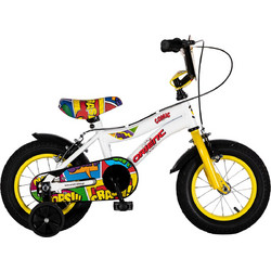 Orient Bikes Action Comic 2025 Παιδικό Ποδήλατο Πόλης 12" Λευκό Κίτρινο Πολύχρωμο