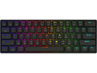 SAVIO Blackout X2 Μηχανικό Gaming Πληκτρολόγιο 60% με Outemu Red Διακόπτες RGB Black