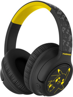 OTL PK1200 Pikachu Ενσύρματα & Ασύρματα Bluetooth Ακουστικά Over Ear Μαύρα Κίτρινα