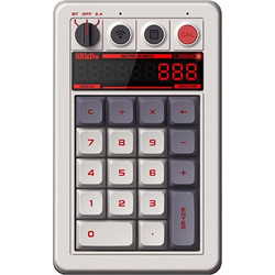 8bitdo Retro18 Ασύρματο Μηχανικό Gaming Numpad με Kailh Box White Διακόπτες White Grey