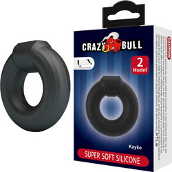 Crazy Bull Kayke Silicone Ring Ελαστικό Δαχτυλίδι Πέους Σιλικόνης Μαύρο