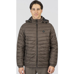 Rebase Ανδρικό Μπουφάν Χειμωνιάτικο Puffer Καφέ 252-RJK-2040-196