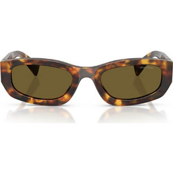 Miu Miu MUB04S 14L09Z Γυναικεία Γυαλιά Ηλίου Cat Eye Κοκάλινα Ταρταρούγα με Καφέ Φακό