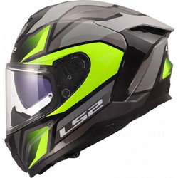 LS2 FF817 Challenger II Viper Gloss Grey Yellow Κράνος Μηχανής Full Face 1500gr