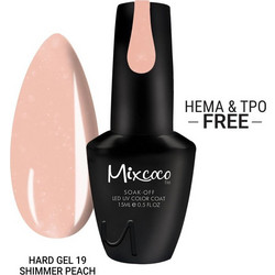Mixcoco 19 Shimmer Peach Hard Gel 15ml