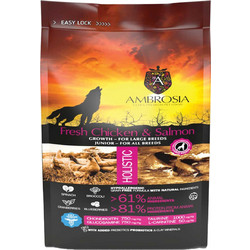 Ambrosia Holistic Hypoallergenic Puppy Grain Free with Fresh Chicken & Salmon 2kg