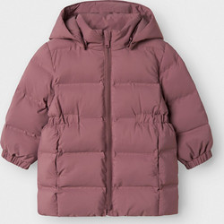 Name It Παιδικό Μπουφάν Χειμωνιάτικο Puffer Αντιανεμικό Ροζ 13244887