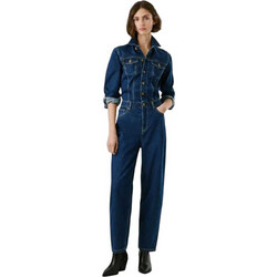 Pepe Jeans Shyla Γυναικεία Ολόσωμη Φόρμα Τζιν Μακρυμάνικη Μπλε PL2300002-000