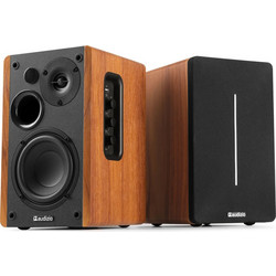 Audizio KS01B Αυτοενισχυόμενα Ηχεία με Bluetooth 60W Καφέ (Ζεύγος)
