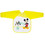 Interbaby Mickey Αδιάβροχη Σαλιάρα Ποδιά Πλαστική με Αυτοκόλλητο Τσέπη & Μανίκια Κίτρινη