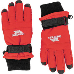 Trespass UCGLGLM20001-RED Αδιάβροχα Παιδικά Γάντια Σκι & Snowboard Κόκκινα